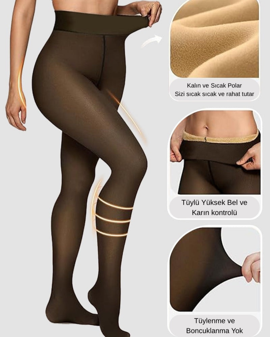 Venosa®: Peluş Kışlık Tayt