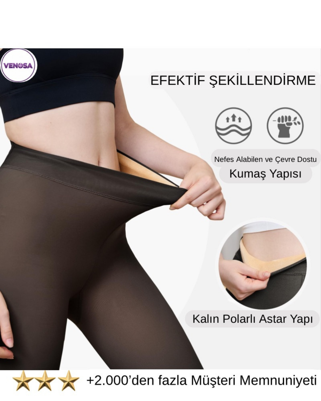 Venosa®: Peluş Kışlık Tayt