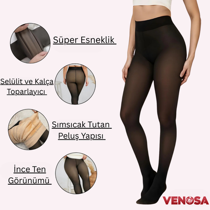 Venosa®: Peluş Toparlayıcı Kışlık Tayt